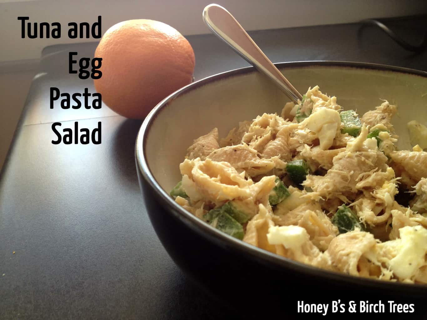 tuna and egg pasta salad