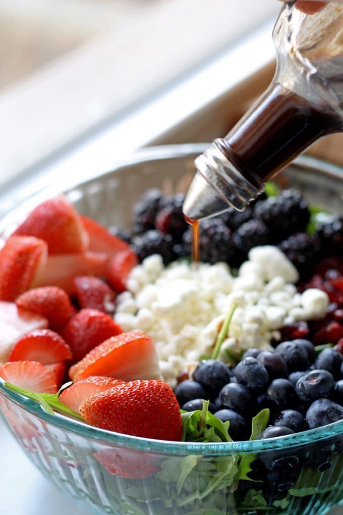 Berry Goat Cheese Salad Honey and Birch