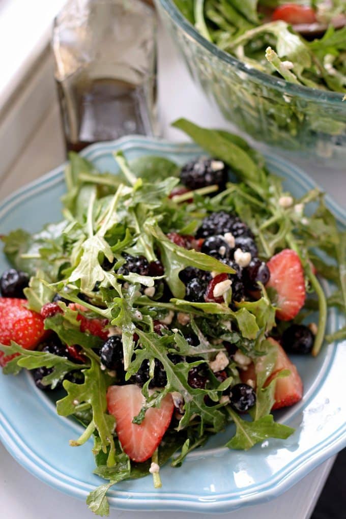 Berry Goat Cheese Salad Honey and Birch