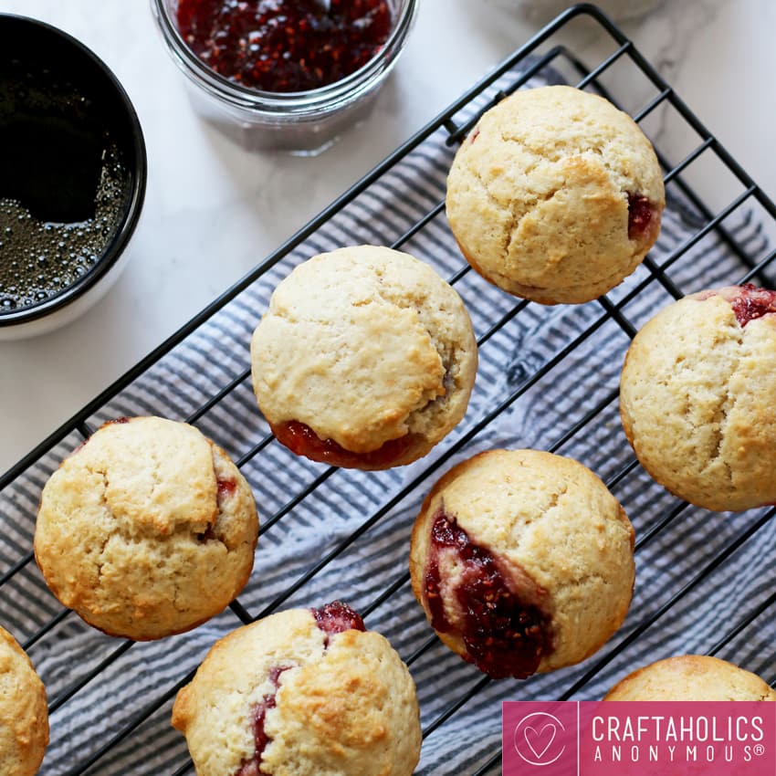 Easy JamFilled Muffins at Craftaholics Anonymous » Honey and Birch