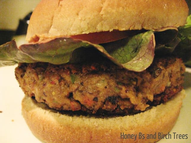 Spicy Black Bean Burger | Honey Bs and Birch Trees