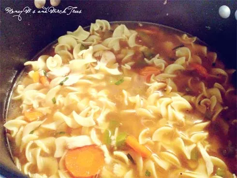 Spicy Rotisserie Chicken Noodle Soup | Honey Bs and Birch Trees