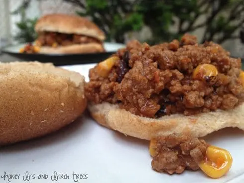 Corn and Black Bean Sloppy Joes