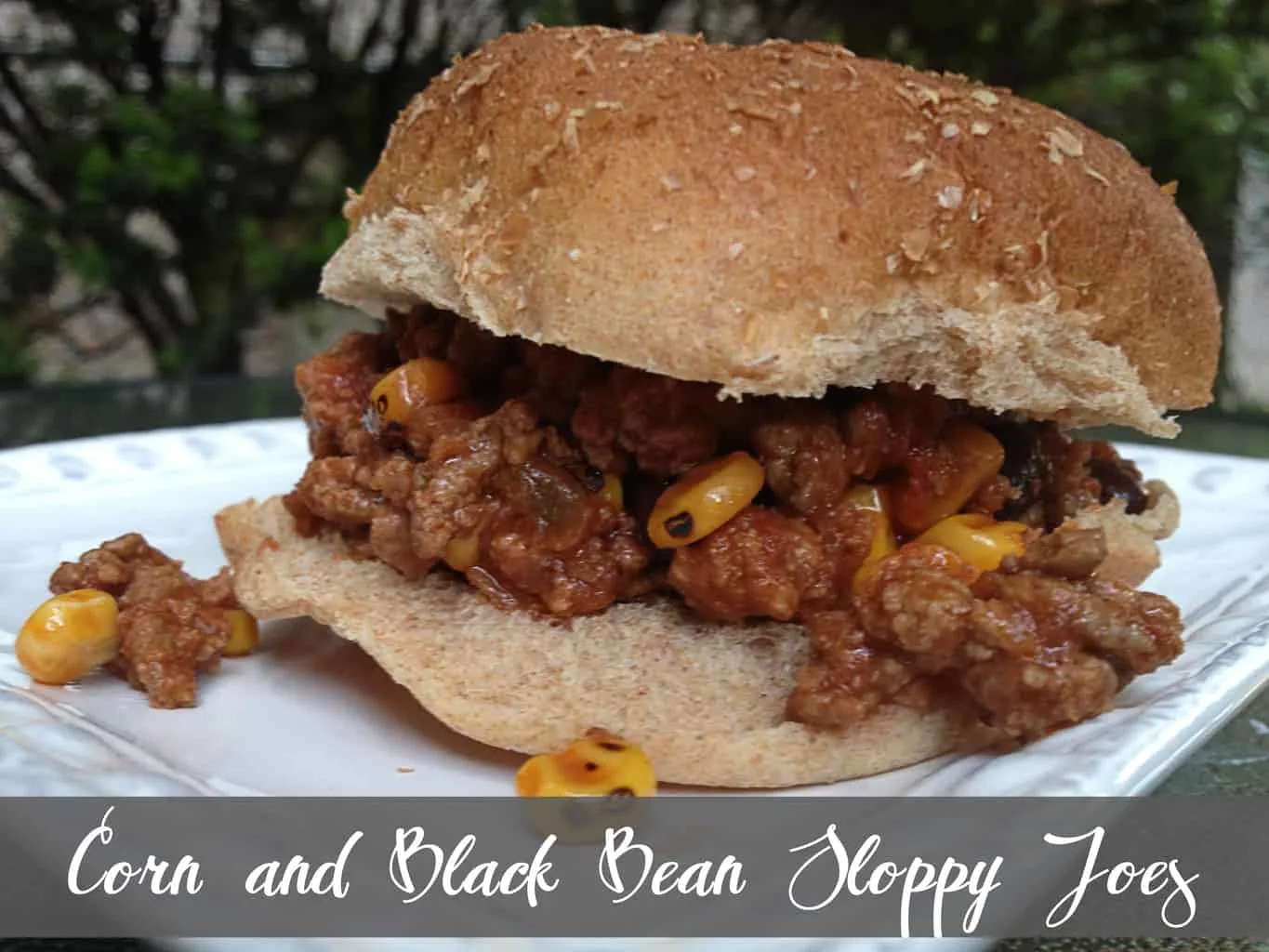 Corn and Black Bean Sloppy Joes
