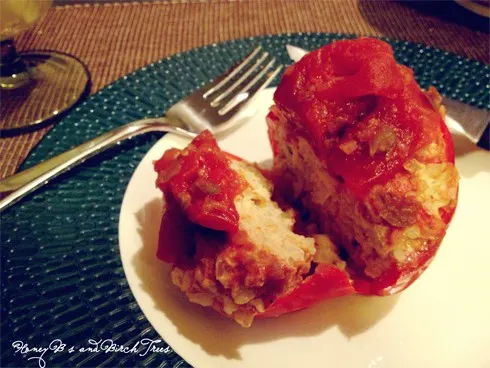 Slow Cooked Stuffed Fiesta Peppers | Honey Bs and Birch 
