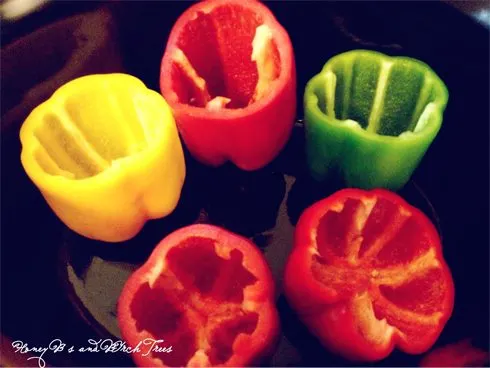 Slow Cooked Stuffed Fiesta Peppers | Honey Bs and Birch 
