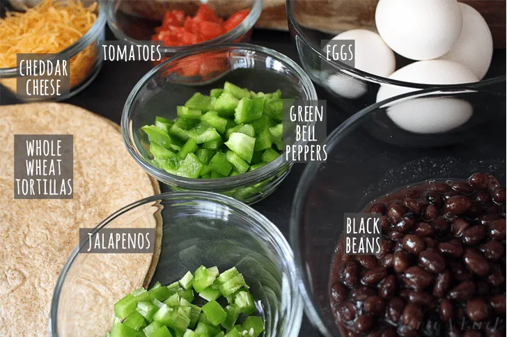 Easy Black Bean Breakfast Burritos