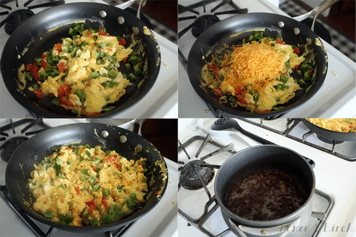Easy Black Bean Breakfast Burritos