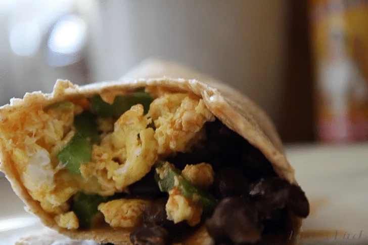 Easy Black Bean Breakfast Burritos