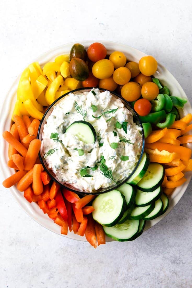 Easy Veggie Dip Recipe » The Thirsty Feast by honey and birch