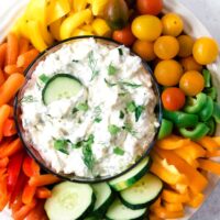 photo of veggie dip