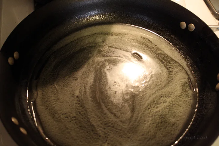 Melt the butter.