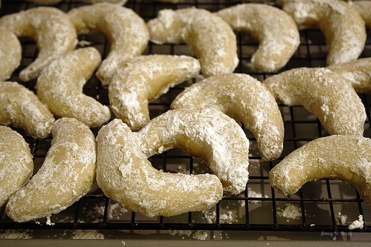 Lavender Vanilla Crescent Cookies
