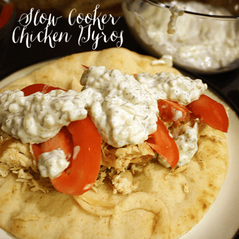 Slow Cooker Chicken Gyros