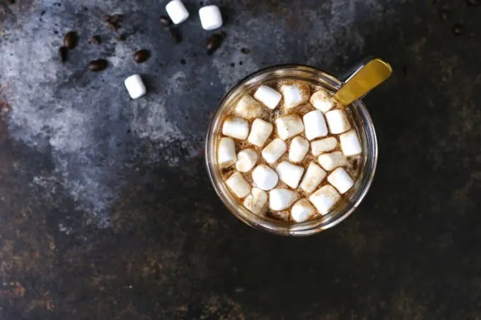 one mug of Slow cooker Kahlua hot cocoa