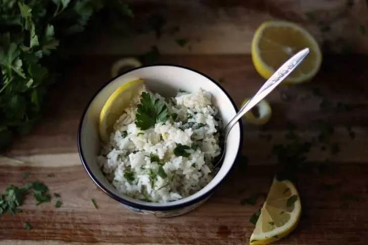 Lemon Parsley Rice