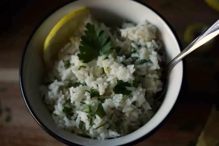 Lemon Parsley Rice