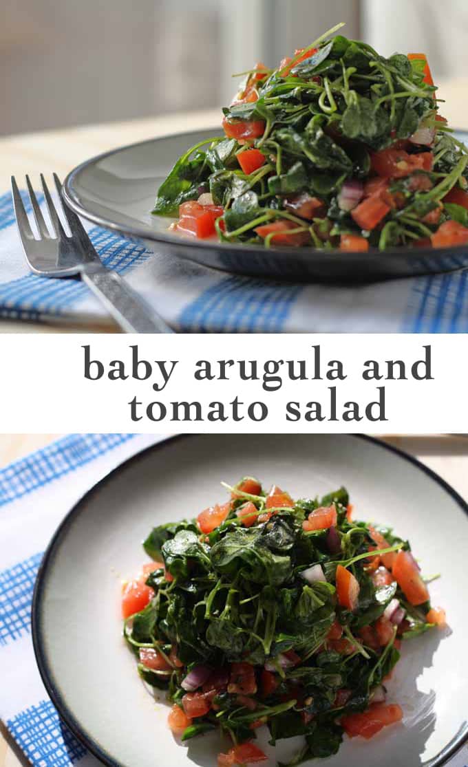 Baby Arugula and Tomato Salad