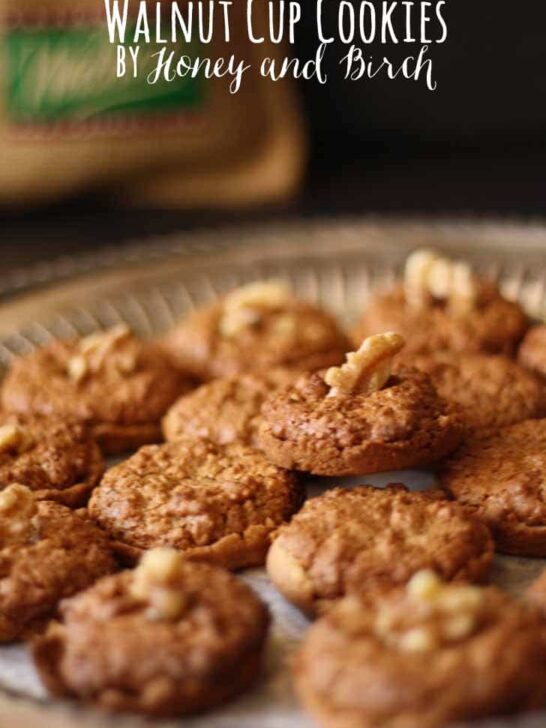 Walnut Cup Cookies