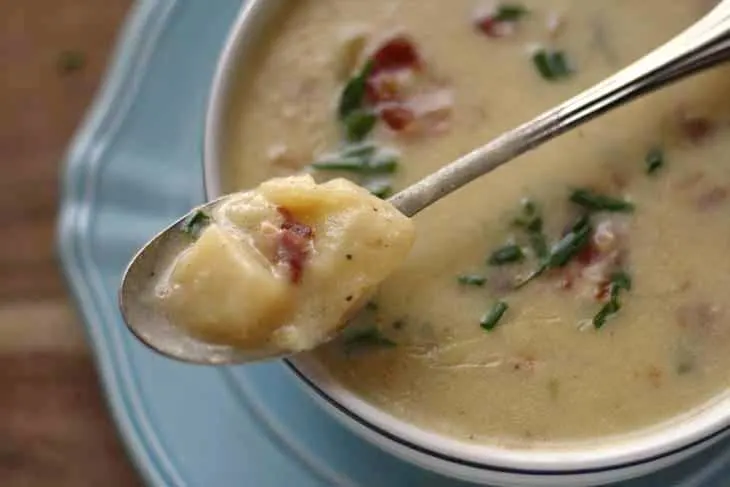 Loaded Baked Potato Soup - Honey & Birch