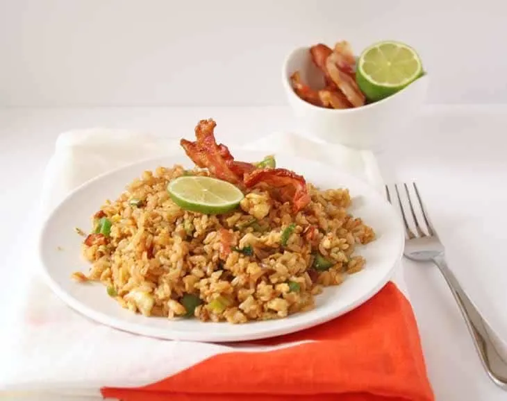 Bacon Fried Rice - Honey & Birch