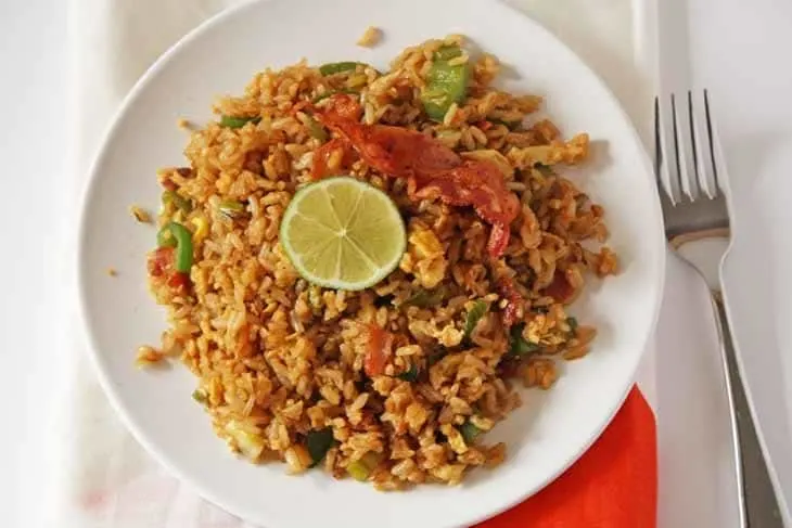Bacon Fried Rice - Honey & Birch