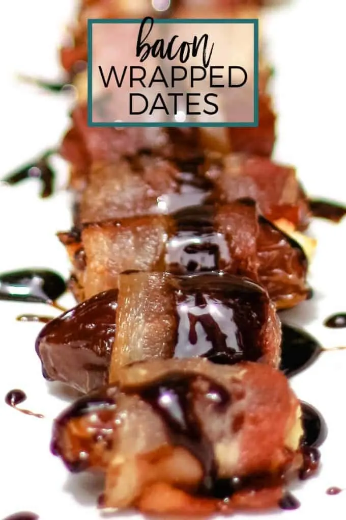 bacon wrapped date recipe pinterest pin