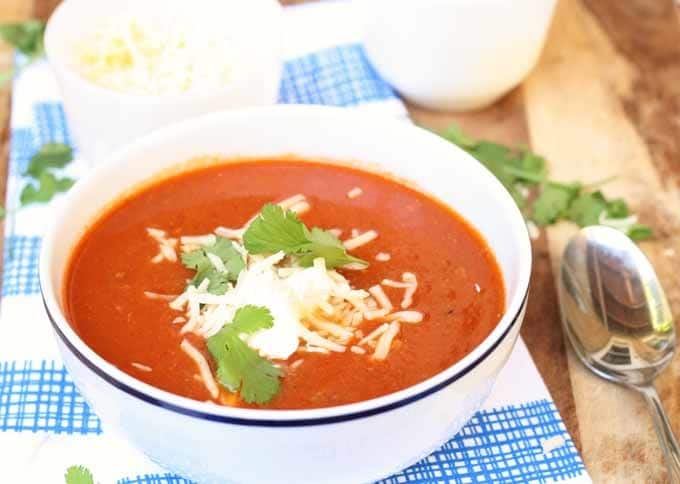 Ground Beef and Tomato Chipotle Soup