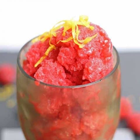 Raspberry Lemon Granita