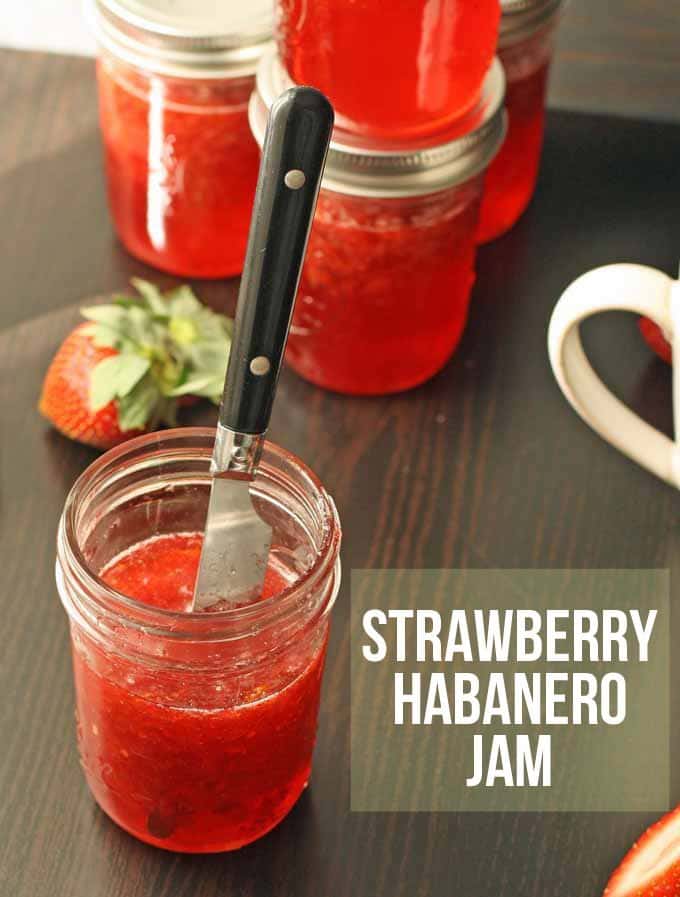 When life gives you a boatload of habanero peppers and strawberries, make some jam. Strawberry habanero jam to be exact - spicy and sweet! | www.honeyandbirch.com #canning #jam #jelly