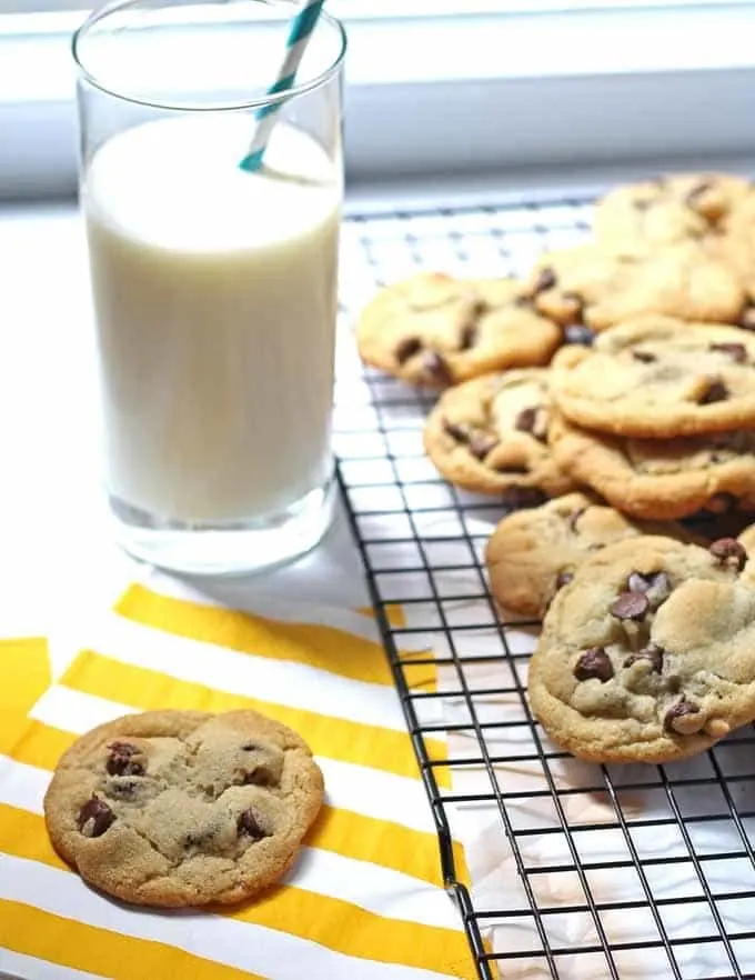 These duck fat chocolate chip cookies are a great alternative to the traditional cookie. Only 10 minutes to bake! >> Honey and Birch | www.honeyandbirch.com