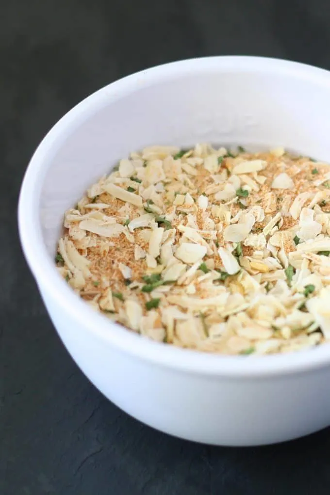 homemade onion soup mix in a white bowl