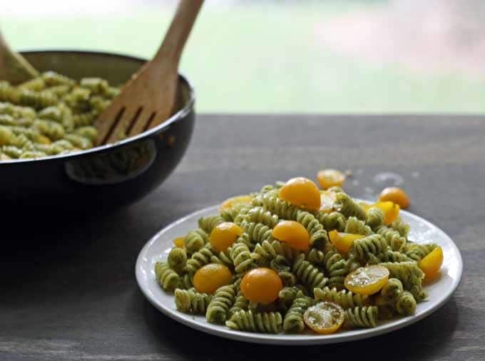 Summer Pesto Pasta | Honey and Birch