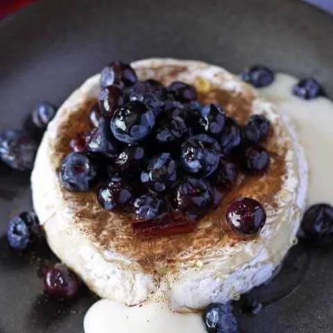 Brie and Pickled Blueberries