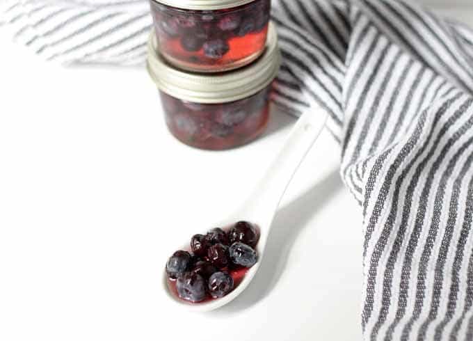 Pickled blueberries are a great addition to grilled cheese sandwiches! Pickled Blueberries | Honey and Birch #pickling #preserving