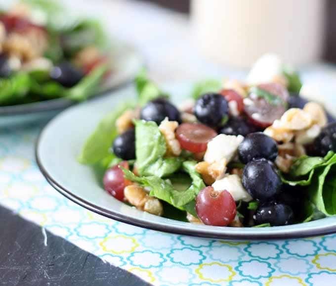 Spinach Salad with Balsamic Poppyseed Dressing | Honey and Birch