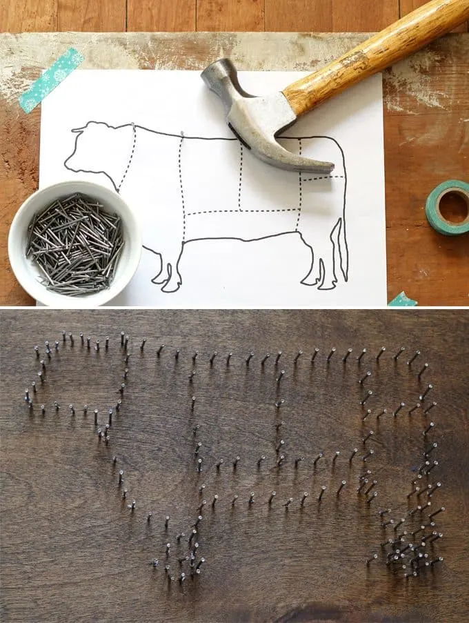 Make string art out of any picture! #DIY #stringart