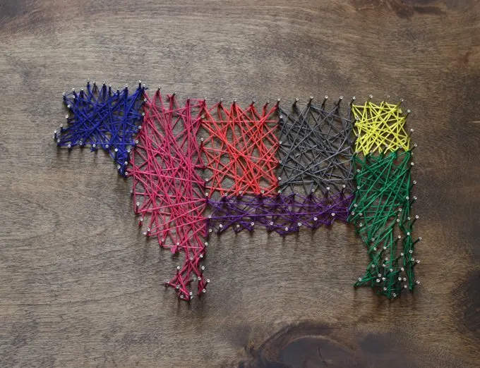Make string art out of any picture! #DIY #stringart