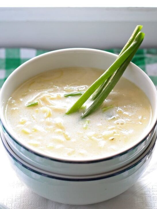 Leek and Blue Cheese Soup