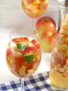 White Wine Apple Cider Sangria | Honey and Birch