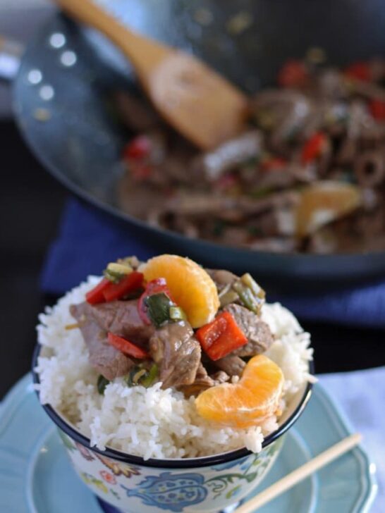 Mandarin Orange Beef Stir Fry