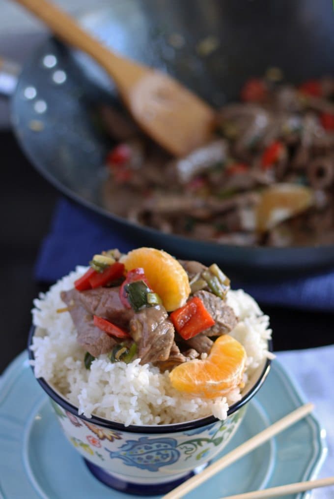 Mandarin Orange Beef Stir Fry | Honey and Birch