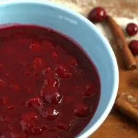 Maple Bourbon Cranberry Sauce | www.honeyandbirch.com | #thanksgiving