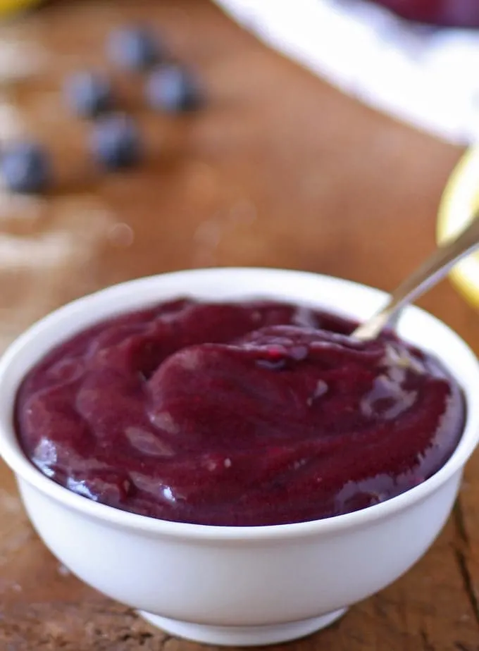 Homemade Blueberry Lemon Curd | www.honeyandbirch.com | Perfect for scones, crepes and desserts!