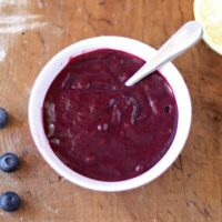 Homemade Blueberry Lemon Curd | www.honeyandbirch.com | Perfect for scones, crepes and desserts!