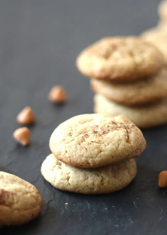 Butterscotch Spice Cookies are perfect for cookie swaps and holiday gatherings! The ginger and cinnamon are perfect with the butterscotch chips. | www.honeyandbirch.com | #christmascookies