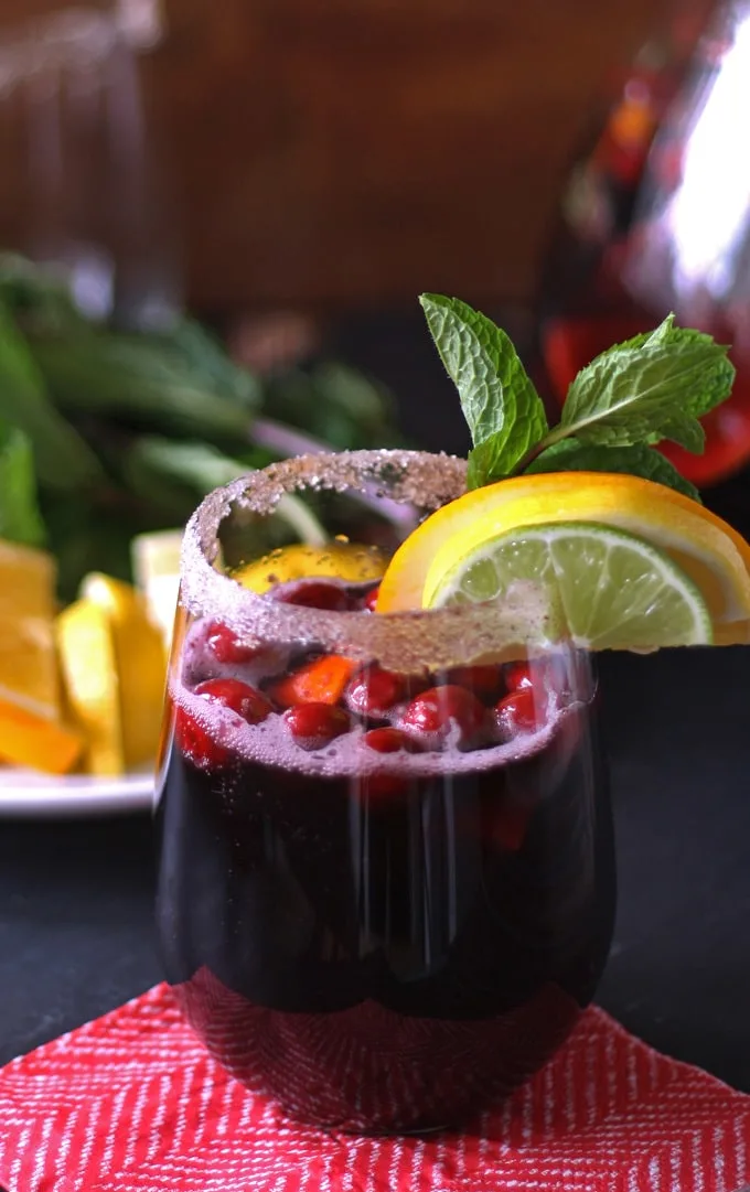 Winter Sangria Recipe | National Sangria Day www.honeyandbirch.com