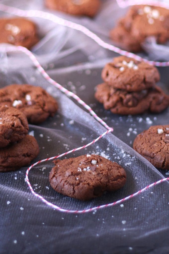 Double Chocolate Sea Salt Cookies » Perfect for the Holidays