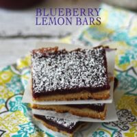 Blueberry Lemon Bars | www.honeyandbirch.com #dessert