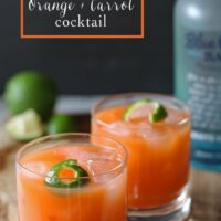 Rum Carrot Orange Cocktail | www.honeyandbirch #drink #cocktail #blogtender